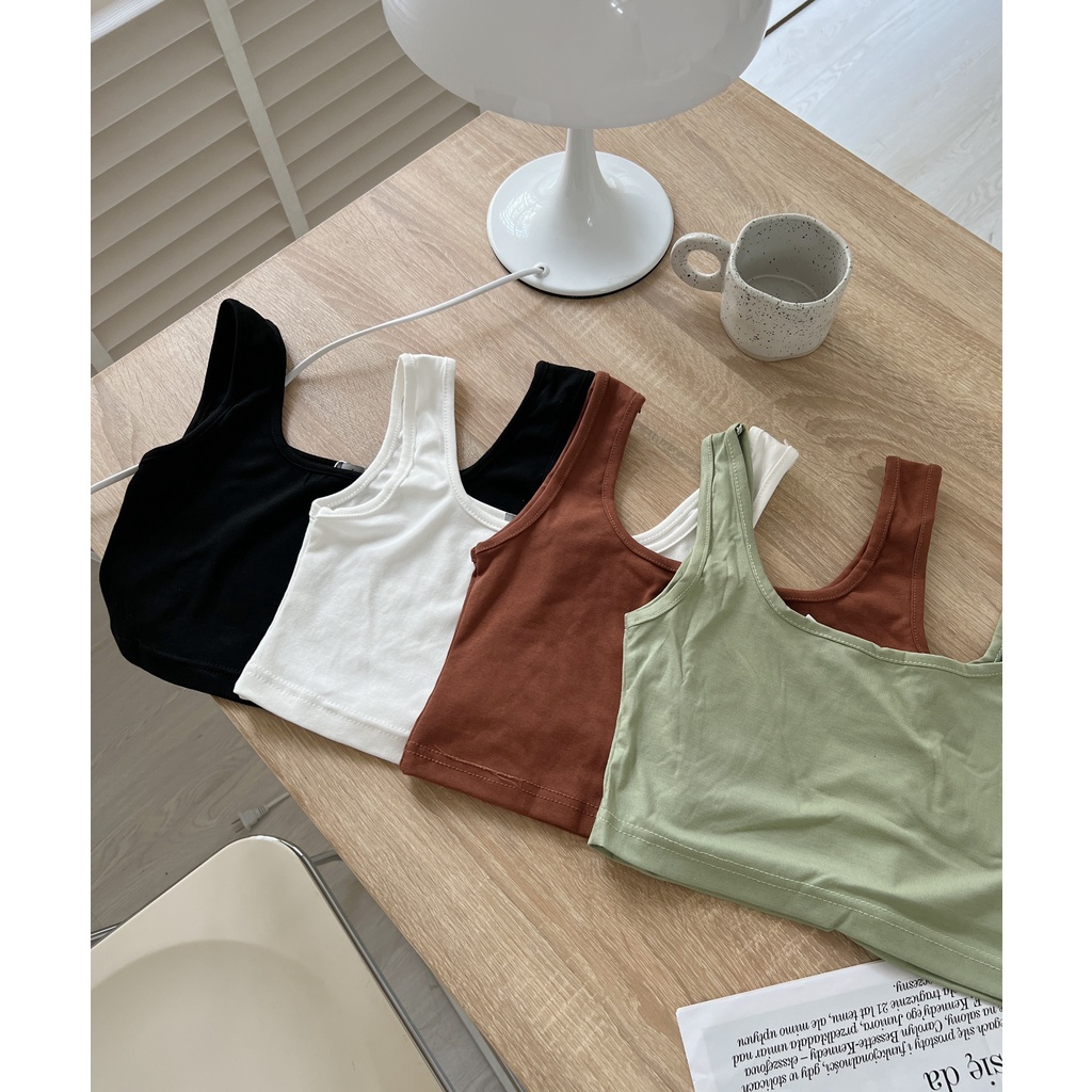 S7194 Set áo tanktop quần short Audrey (có tách lẻ)