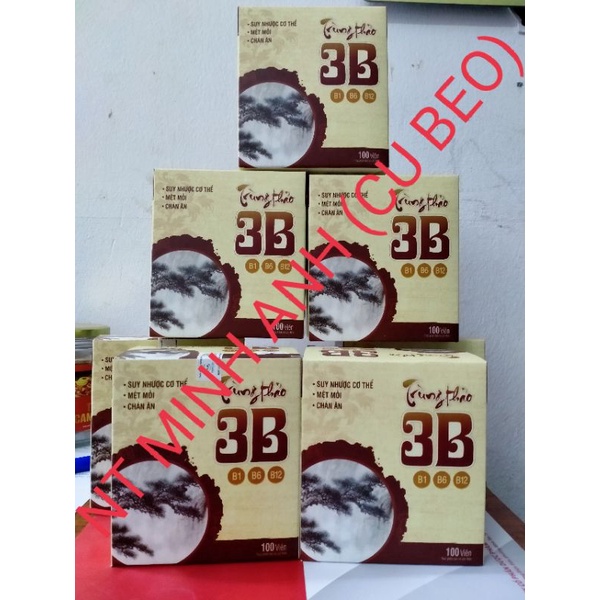 Vitamin 3B Trùng Thảo- HÀNG CHÍNH HÃNG- Hỗ trợ suy nhược cơ thể, mệt mỏi, chán ăn