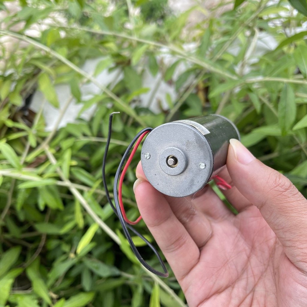 Động cơ DC 12-24v nam châm vĩnh cửu, vỏ thép chạy êm