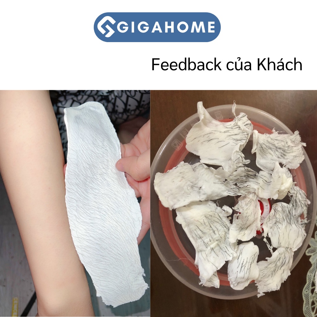 Sáp Wax Lông Trong Suốt Cao Cấp Thơm Hương Hoa Nhài Cho Da Nhạy Cảm GIGAHOME Tặng Que Phết 1010