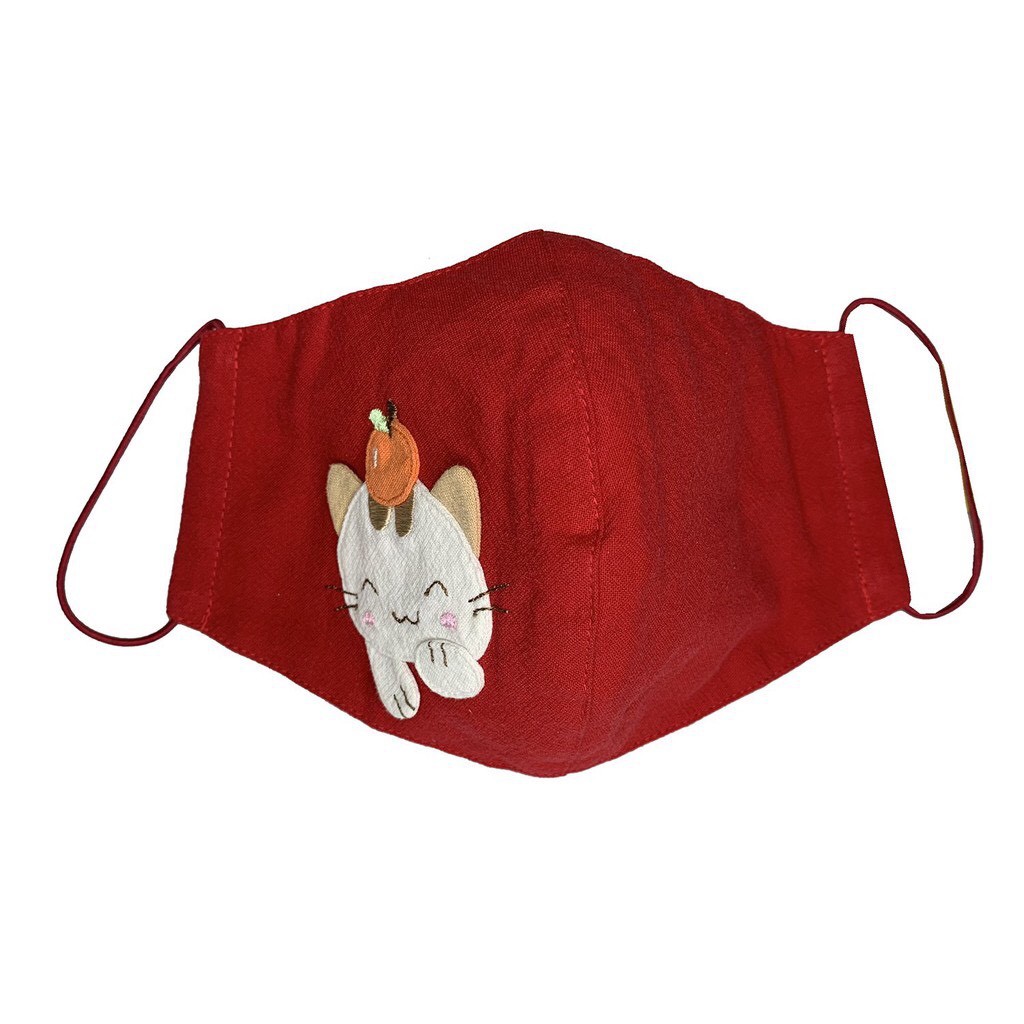 PET SHOP - Khẩu trang vải sợi tre tự nhiên 100% cotton kháng khuẩn cho người lớn và trẻ em, thêu tay tỉ mỉ LZ-266