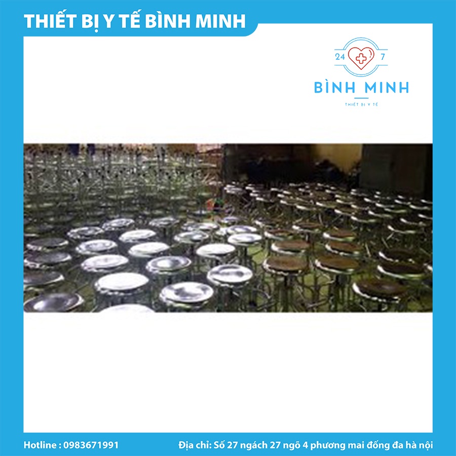 Ghế Xoay Inox 3 Chân, 4 Chân Dùng Trong Y Tế Phòng Thí Nghiệm