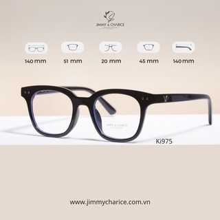 Gọng kính cận nữ Jimmy & Charice Ultem unisex chống tia UV , có cắt mắt cận loạn viễn theo yêu cầu