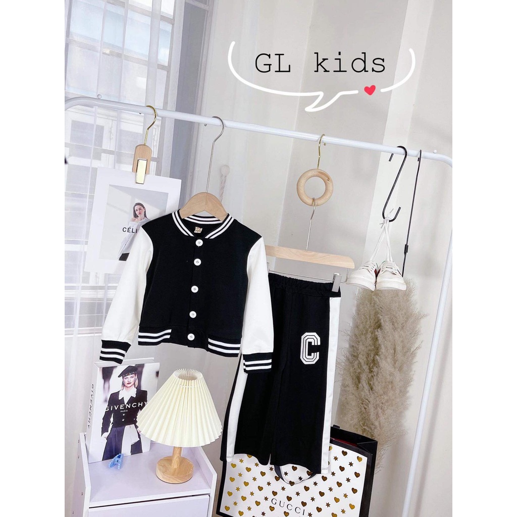 SIZE 13-38KG: Bộ Bomber bé gái cực sang chảnh - BBBG