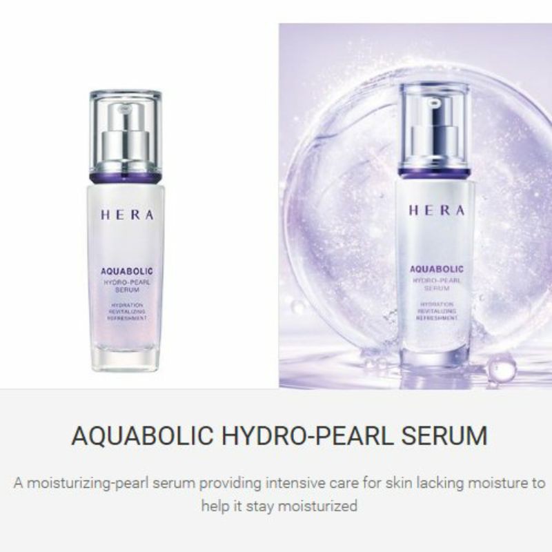 Tinh chất cấp nước dưỡng trắng và căng bóng da đặc biệt HERA AQUABOLIC HYDRO-PEARL SERUM (1ml)
