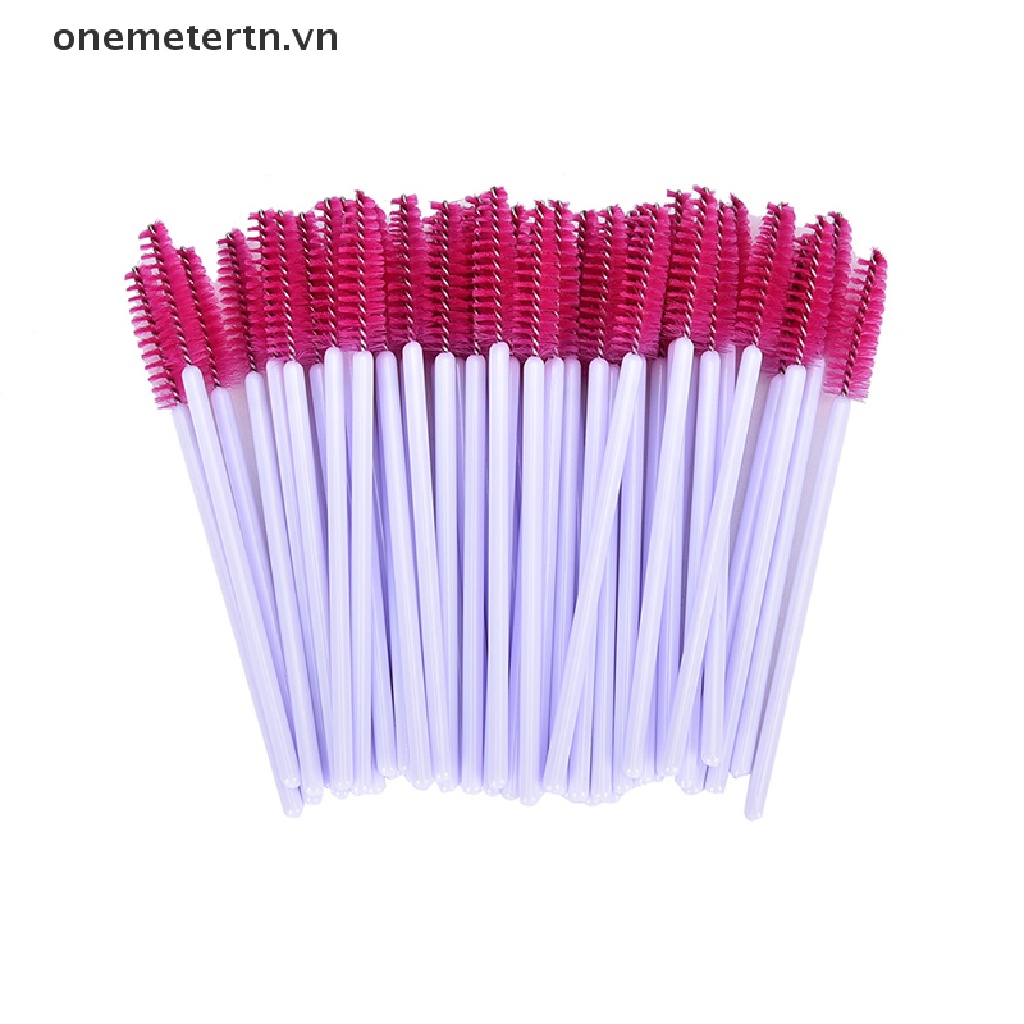Onemetertn Set 50 Cọ Chuốt Mascara Dùng Một Lần Tiện Lợi