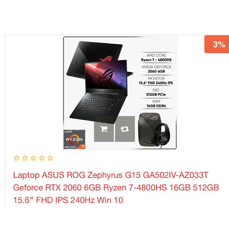 ASUS ROG ZEPHYRUS G15 | BigBuy360 - bigbuy360.vn