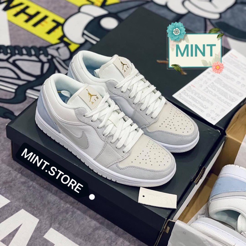 [MINTSTORE] Giày Sneaker Xanh nhạt paris cổ thấp