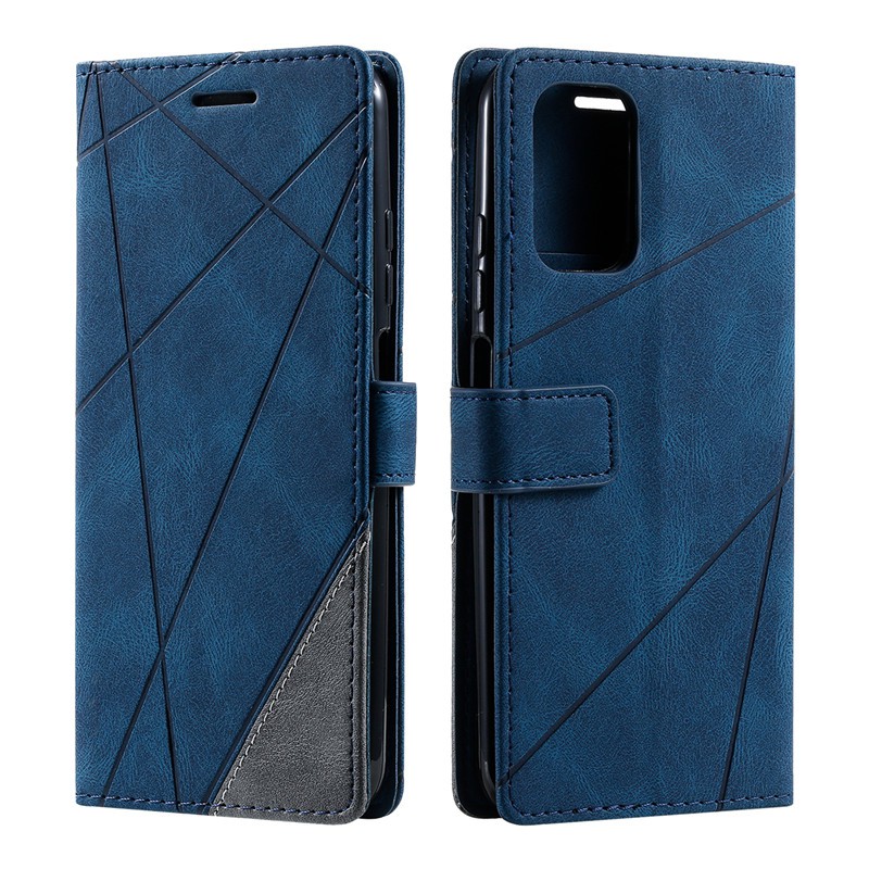 Matte Casing For Xiaomi Redmi Note 10 4G Note 8 Pro Note 8T Note 7 Pro Note 9S Note 9 Pro Max Luxury Splice Pattern Wallet Soft PU Leather Flip Bank Card Holder Cases Covers Magnetic Mobile Phone Holder Soft Cover Case