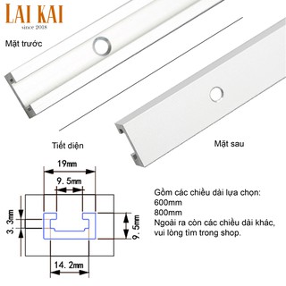 Ray trượt nhôm nhỏ 600 800mm