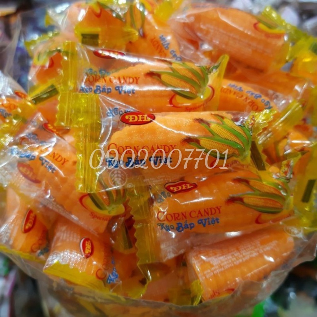 1 KG KẸO DẺO BẮP VIỆT ĐỨC HẠNH THƠM NGON TẾTBÁNH KẸO TẾT