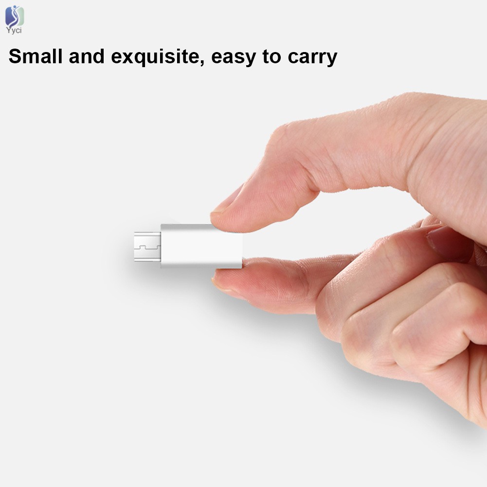 Đầu chuyển đổi cổng cắm Mini USB 3.1 Type C sang đầu cắm Micro USB hỗ trợ sạc truyền dữ liệu cho Macbook