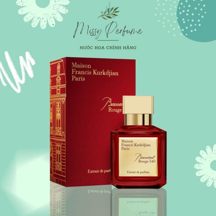 Nước hoa Maison Francis Kurkdjian Baccarat Rouge 540 EDP 5ml/10ml/20m, Nước hoa MFK Extrait De Parfum