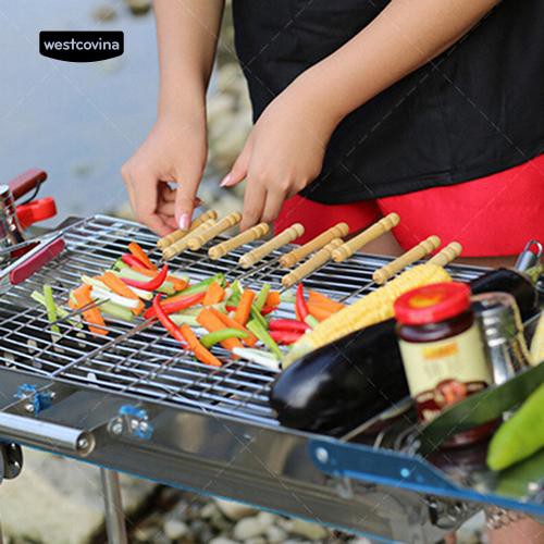 Que xiên thịt nướng tiện dụng