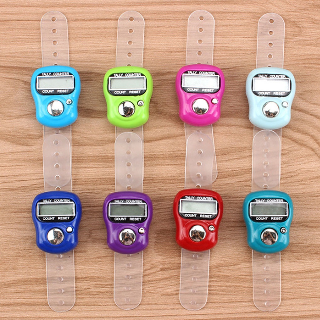 Color Random Digital Counter LCD Display Wrist Wearing Watch Design Plastic Electric Counters【vollter1】
