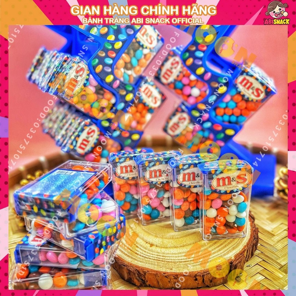 Kẹo socola viên M&S hàng nhập khẩu 1 hộp 15g cầm tay mang du lịch đi chơi tiện dụng