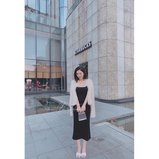 ĐẦM BODY ĐEN 2 DÂY