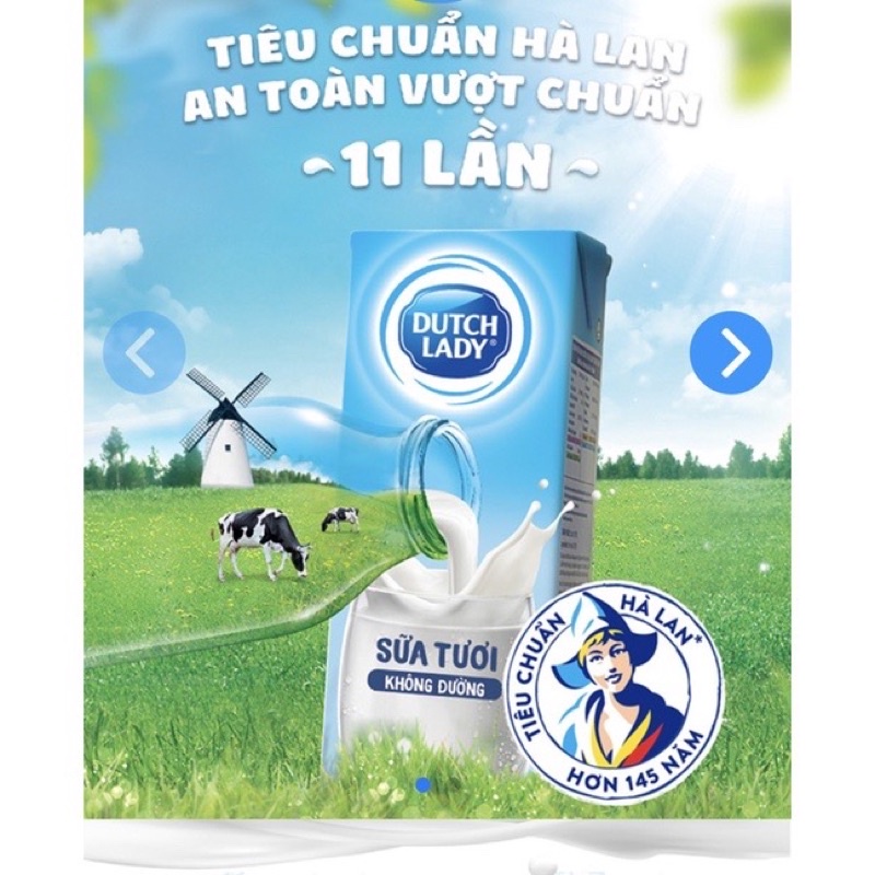 Thùng sữa tươi Cô Gái Hà Lan ( 12 vỉ ~ 48 hộp  )