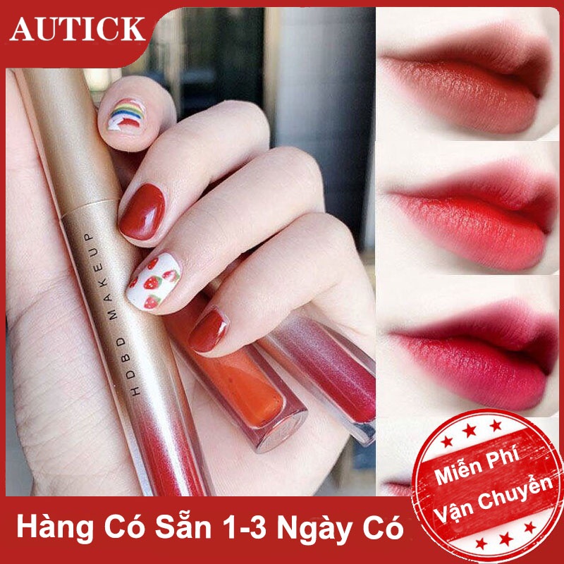 Son Kem Chất Lì Lameila Chống Nước Lâu Trôi Thiết Kế Vỏ Màu Vàng Đồng Sang Trọng