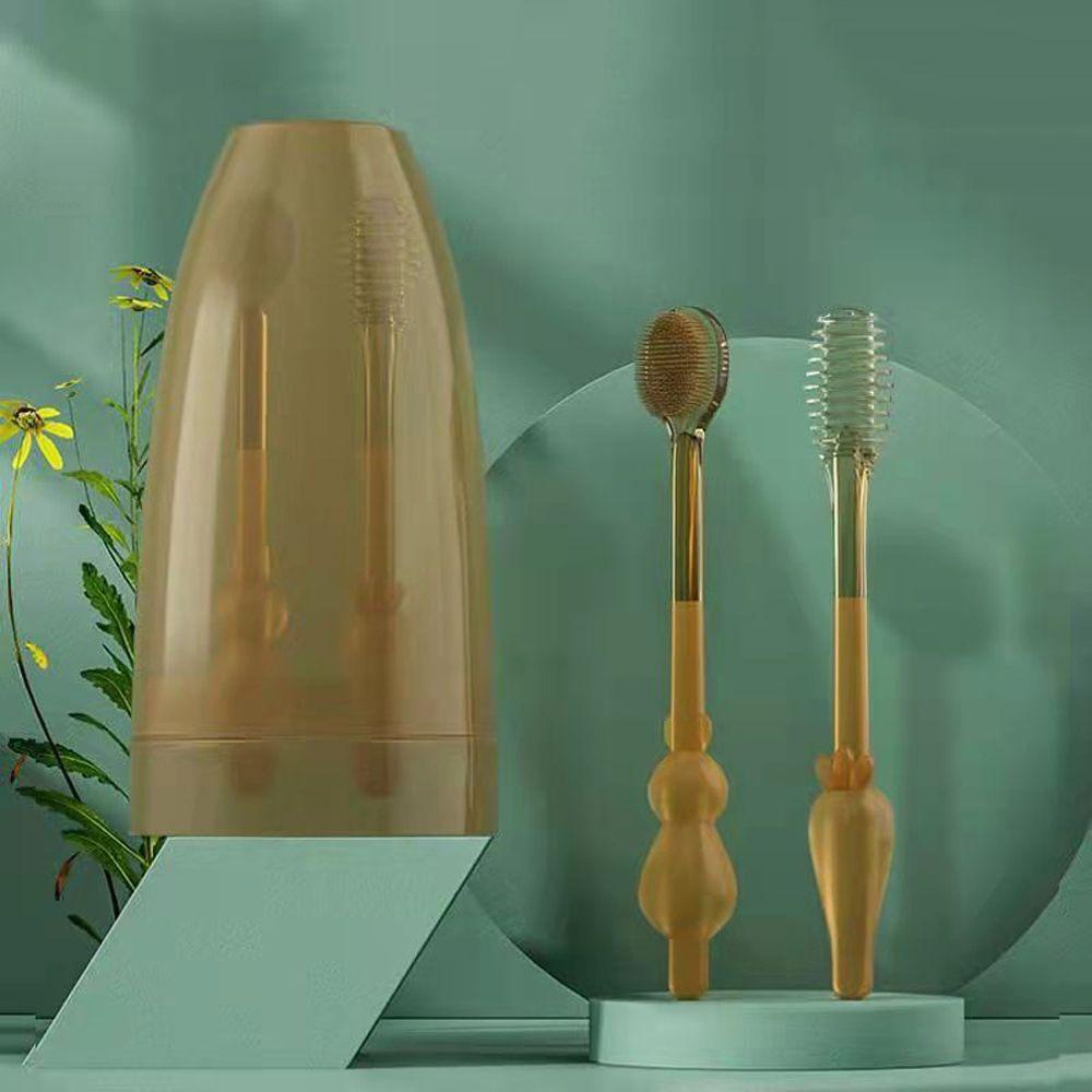 Bàn Chải Đánh Răng AUGUSTINA Hình Thỏ Cà Rốt Dễ Thương Cho Bé