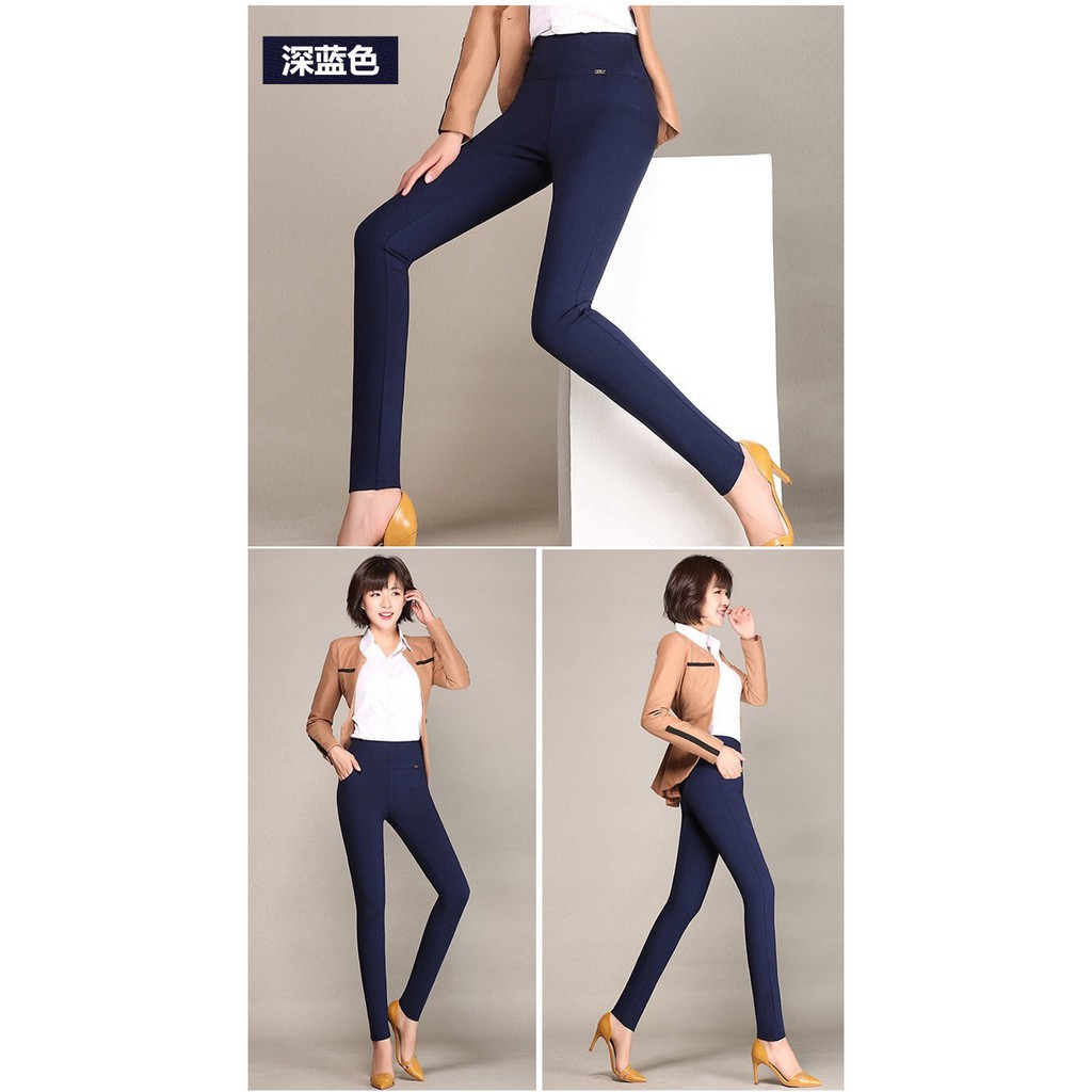 Quần ôm dài màu trơn thời trang nữ | BigBuy360 - bigbuy360.vn