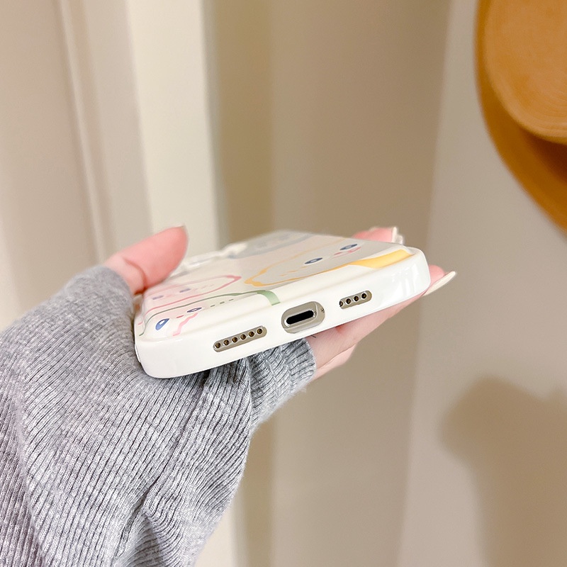 Ốp lưng iphone Ốp Điện Thoại Silicon Trong Suốt Chống Sốc In Hình Hoạt Hình Cho iPhone 11 Pro Max 13 Pro Max 12 Pro Max 7Plus xr XS Max Dinuo case
