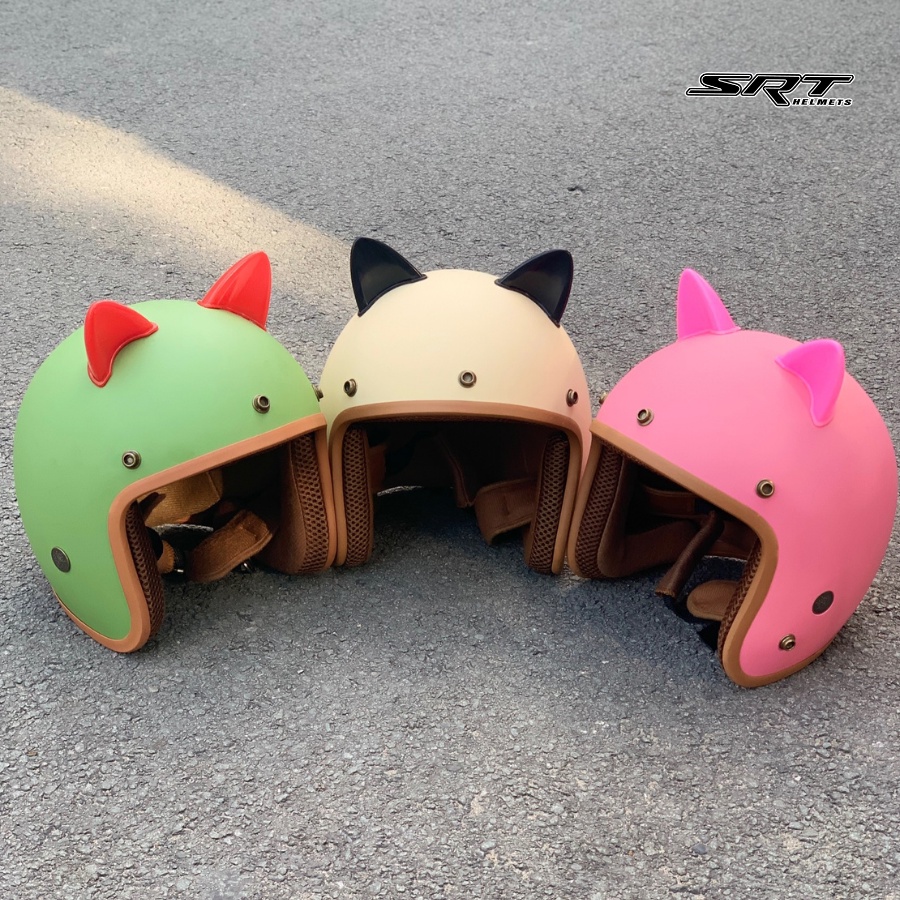 Mũ bảo hiểm 3/4 classic SRT thoáng khí