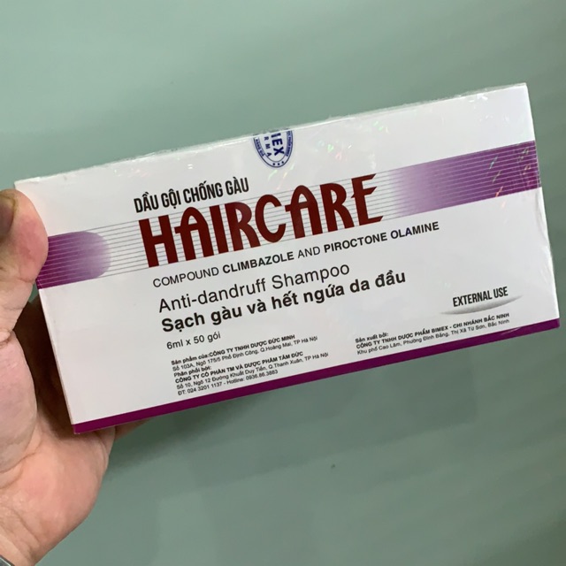 Dầu gội chống gàu Haircare / Hair care gói 6ml - Sạch gàu, hết nấm, ngứa da đầu