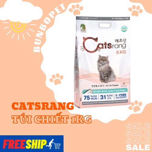 [Mã 253FMCGSALE giảm 8% tối đa 100K đơn 500K] Hạt Cho Mèo Catsrang (Bao Bì Mới) - Thức Ăn Hạt Cho Mèo Mọi Lứa Tuổi