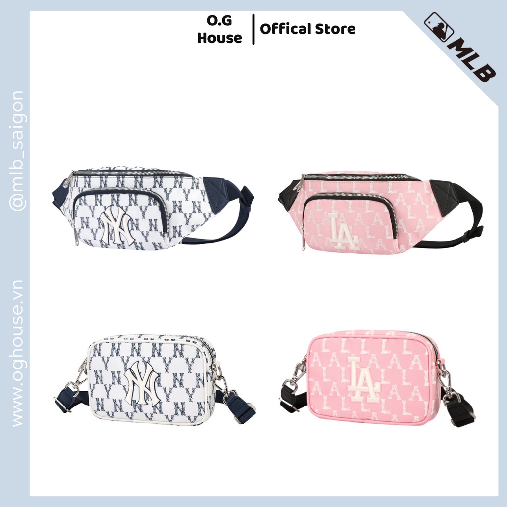 [Chính Hãng] Túi MLB Monogram Crayon Hip Bag ▫️ MLB Monogram Crayon Mini Cross Body Bag