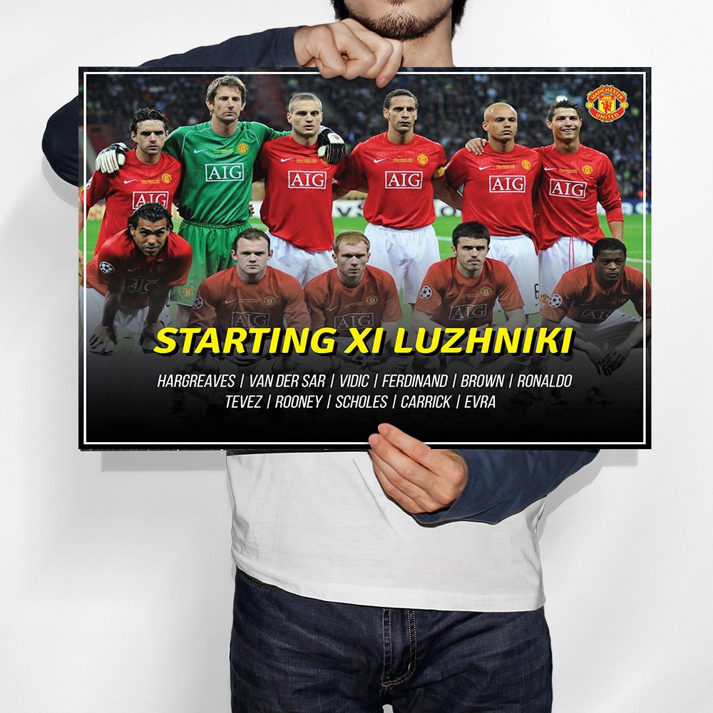 Poster Hình Câu Lạc Bộ Bóng Đá Manchester United Và Bpl