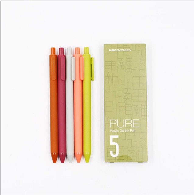 Bộ 5 Bút Gel KACOGREEN - 5 Tông Màu Mới Nhất !!!