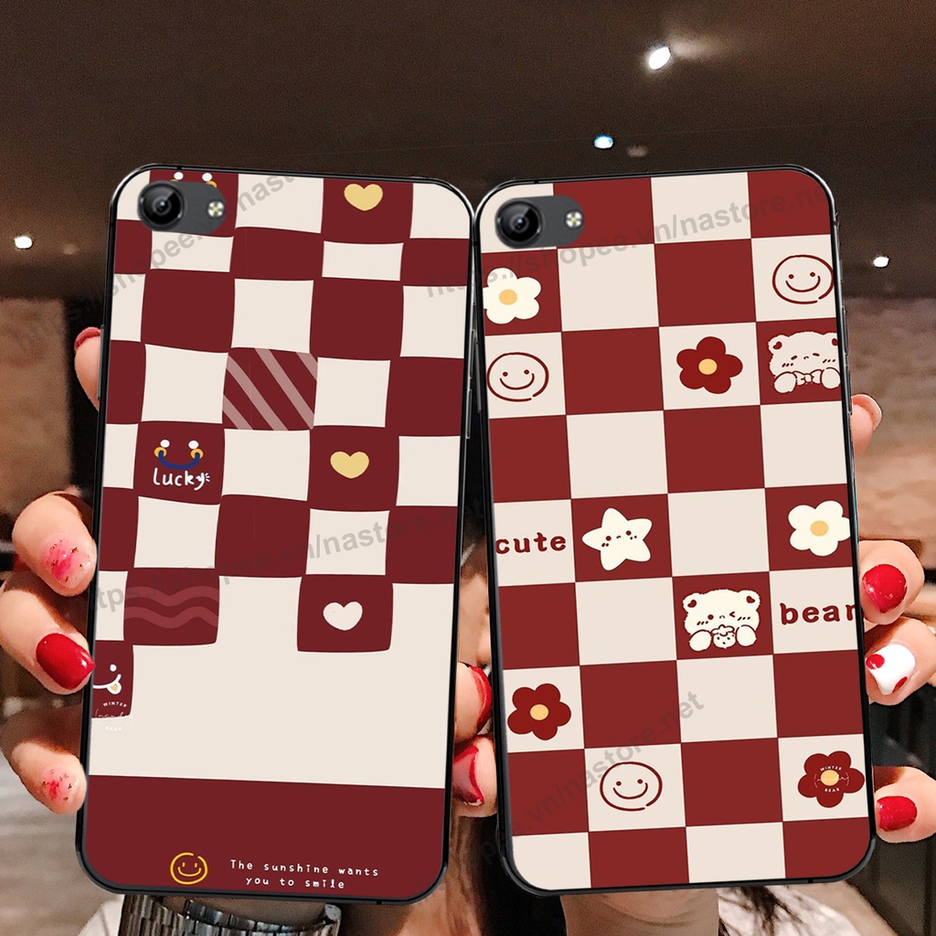 Ốp lưng Vivo Y81 / Y83 / Y71 trái tim hình gấu cute cá tính, giá rẻ, cực bền