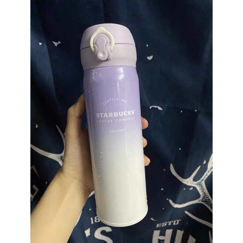 Bình giữ nhiệt STARBUCKS X THERMOS màu tím Ombre Dung tích 500ml