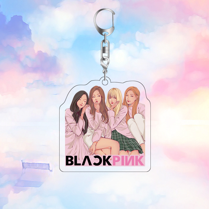 Móc khóa BLACK PINK bằng nhựa đẹp mắt