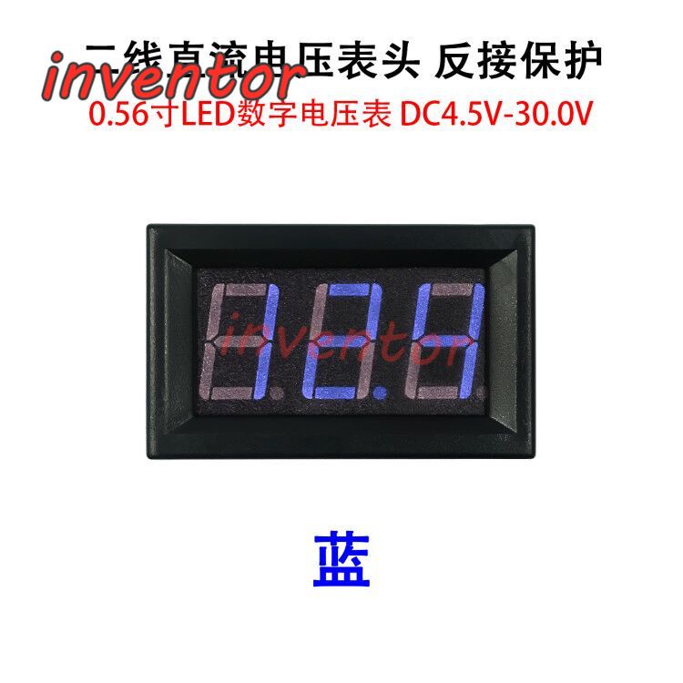 Vôn Kế Kỹ Thuật Số Mini DC 4.5V Sang 30V Cho Xe Máy Điện 6V 12V 24V 0.56 ''