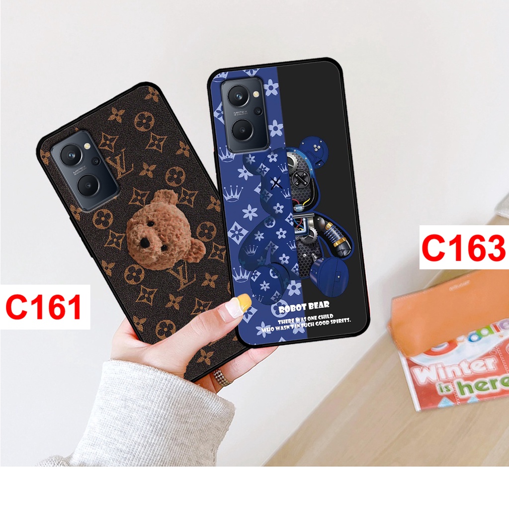 Ốp lưng Realme 9i - Realme 9 Pro in hình gấu bearbrick thời trang . ốp realme 9i rẻ bền đẹp.