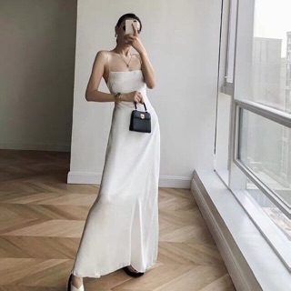Váy maxi lụa 2s hở lưng sang chảnh