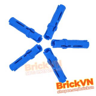 [5 Cái] LEGO Technic Chốt 3M Ma Sát Cao Xanh Lam - Blue Technic, Pin 3L with Friction Ridges Lengthwise ID 4514553 6558