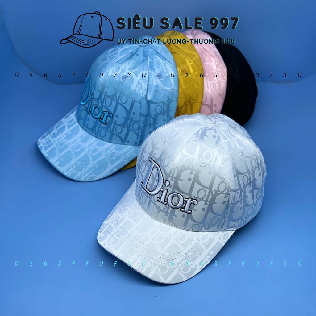 MŨ LƯỠI TRAI CHẤT GẤM THÊU DII- 0R NHIỀU MÀU CAO CẤP HÀNG ĐẸP NHƯ HÌNH