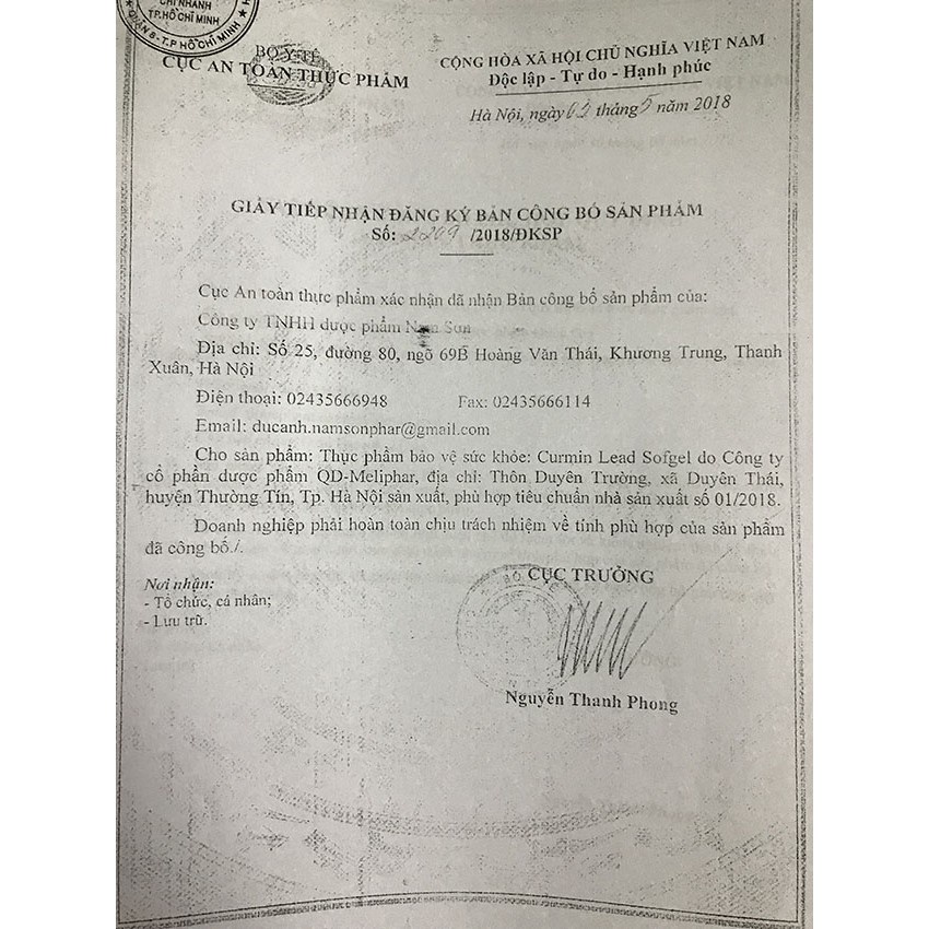 ✅ Curmin Lead - Tinh nghệ Nano chính hãng 30 viên - Curminlead