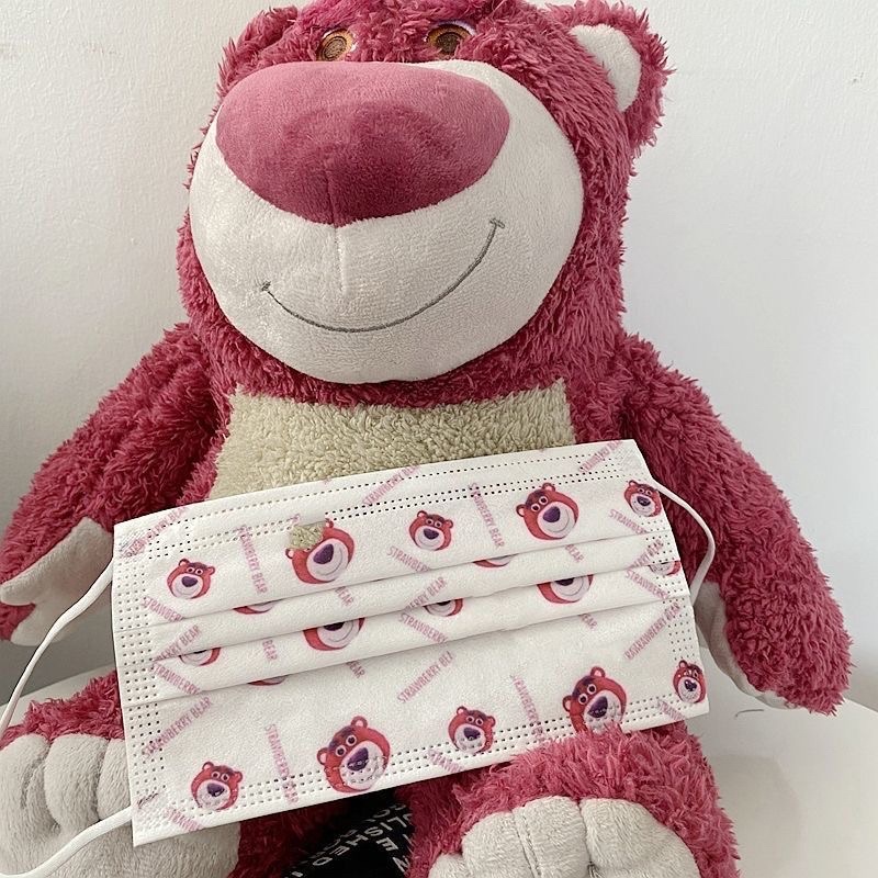 Khẩu trang dễ thương Lotso - Strawberry Bear | BigBuy360 - bigbuy360.vn
