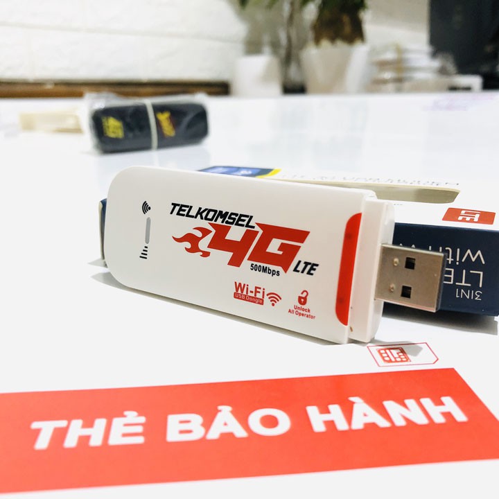 [ Rẻ Nhất ] Bộ USB PHÁT WIFI 4G TELKOM - Hàng Quốc Tế - Đa mạng