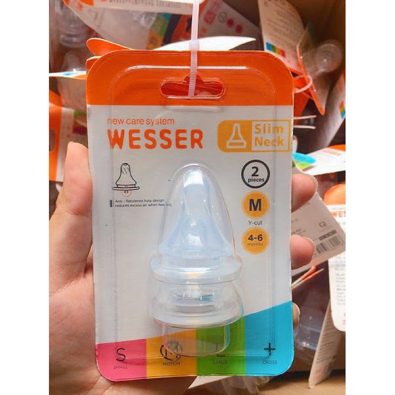 NÚM VÚ CỔ HẸP WESSER 4 SIZE S/M/L/ +