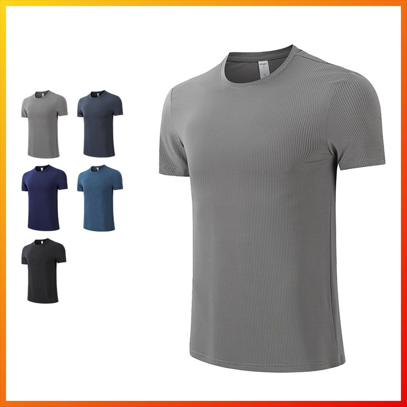 Lululemon  Áo Thun Thể Thao Tay Ngắn Ôm Dáng Nhanh Khô In Họa Tiết Hoa Thời Trang Cho Nam 03801