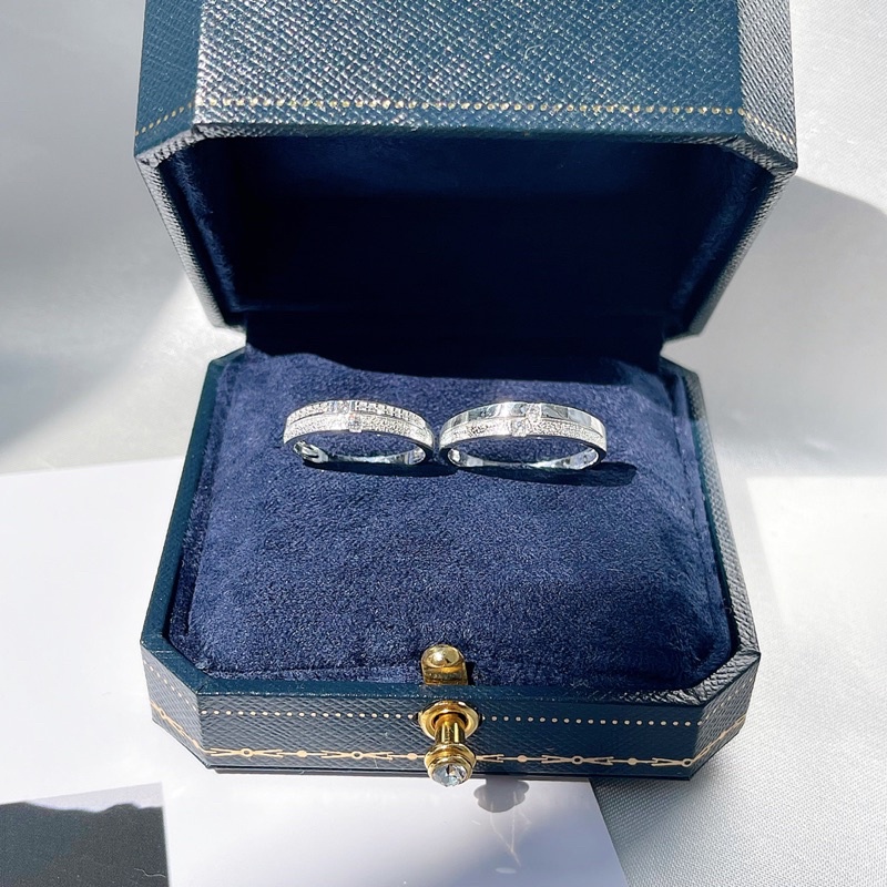 Nhẫn Cặp Đôi bạc khắc tên tình yêu nam nữ cao cấp NC040 - Trang Sức MINA JEWELRY