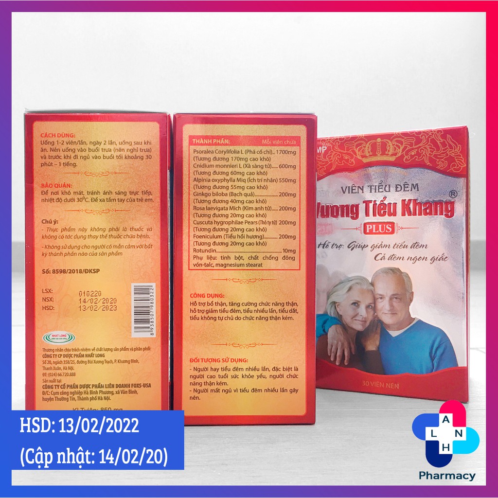 VƯƠNG TIỂU KHANG PLUS  - Viên tiểu đêm hỗ trợ giúp giảm tiểu đêm.