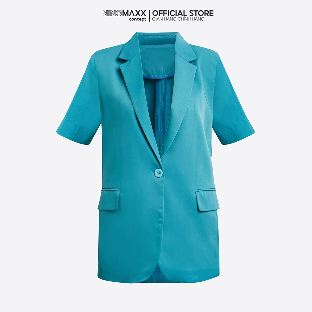 N&amp;M CLUB Áo blazer Nữ vải lụa sen 2104098