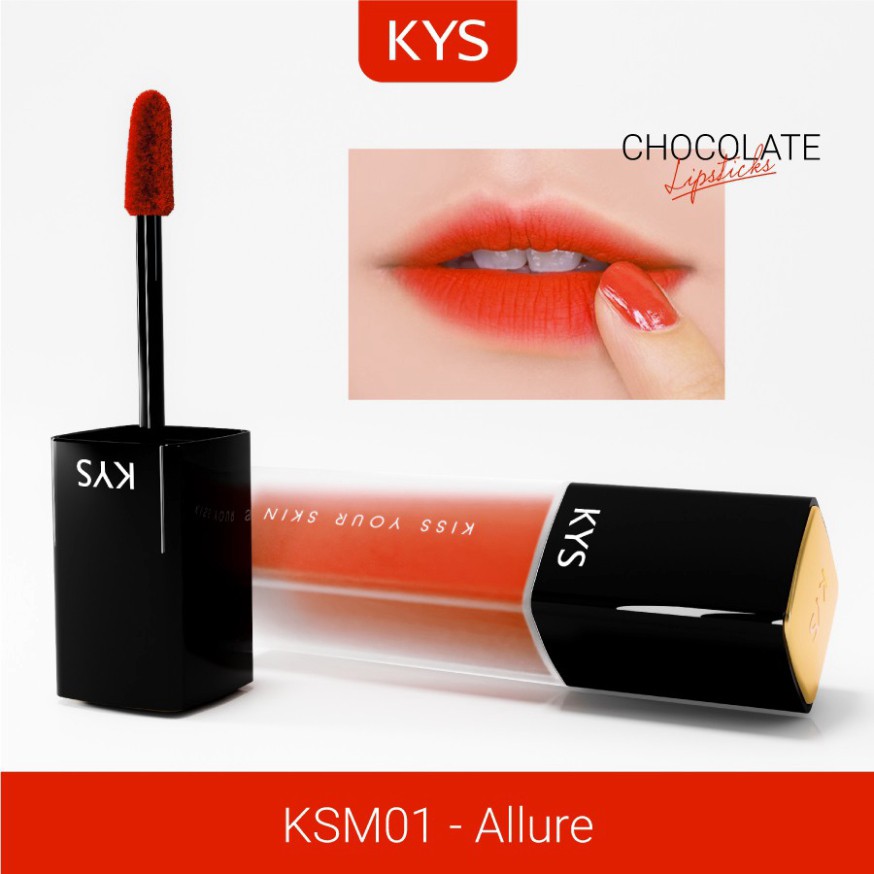 [SELL] Son Kem Lì Chocolate Không Chì Mềm Môi KYS Sweetie 4g