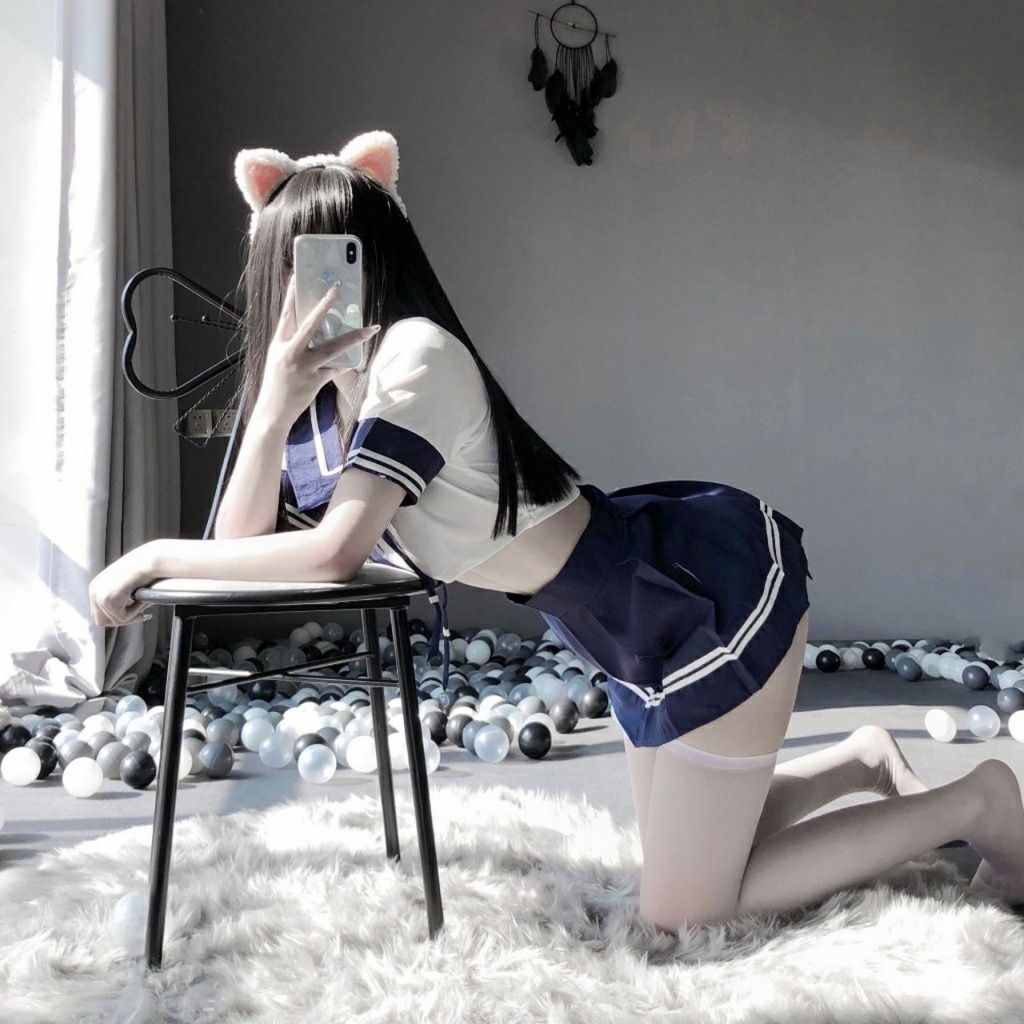 Cosplay sexy đồng phục nữ sinh Nhật Bản, đồ ngủ cosplay nữ học sinh, thủy thủ, PJ SALE THANH LÝ- TT001